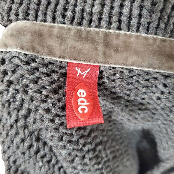 Y2k Cable-Knit Sweater EDC Long-Sleeved Slim Fit - Size Medium - Picture 3 of 8